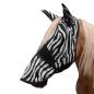Preview: Fliegenmaske Zebra mit abnehmbarem Nasenschutz