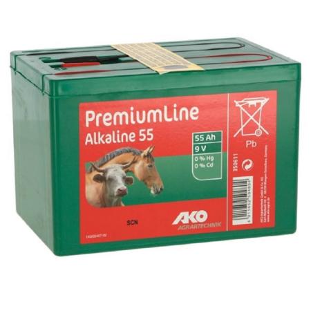 Alkaline Trockenbatterie 9 Volt 55 Ah