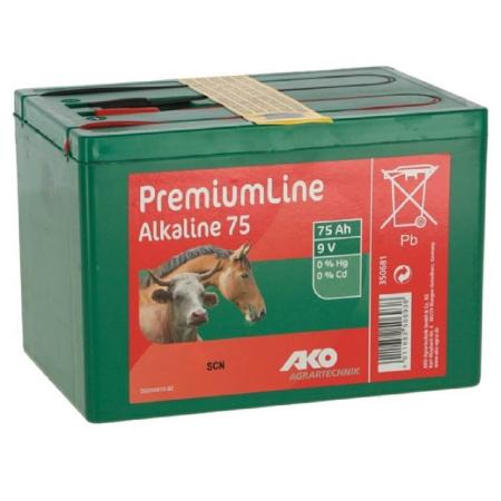 Alkaline Trockenbatterie 9 Volt 75 Ah