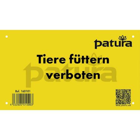 Warnschild "Tiere füttern verboten"