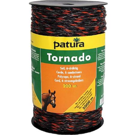 Patura Tornado Seil braun 6-drähtig