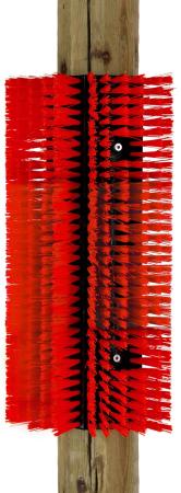 Kratzbürste Beispielfoto am Pfahl