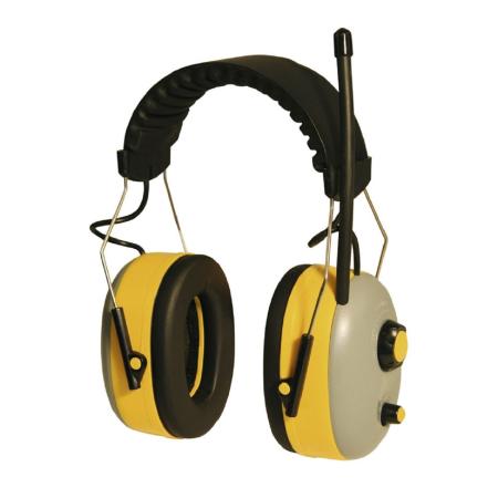 Gehörschutz mit Stereoradio, in Gelb
