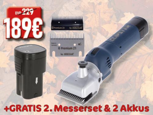 Aktionsbild Schermaschine mit Zubehör