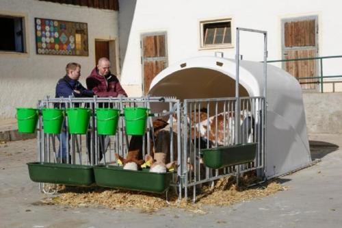 Troghalter für Langfuttertrog