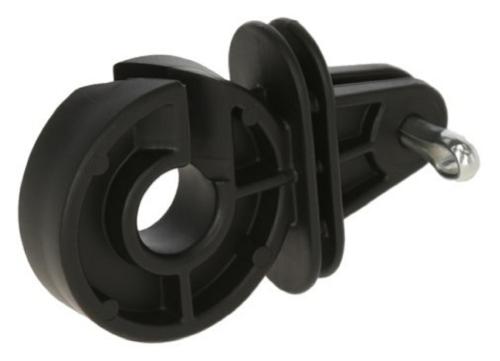 10er Set BRAMA WEST Winkelstahlpfähle 115cm + Splintisolatoren 2 reihig