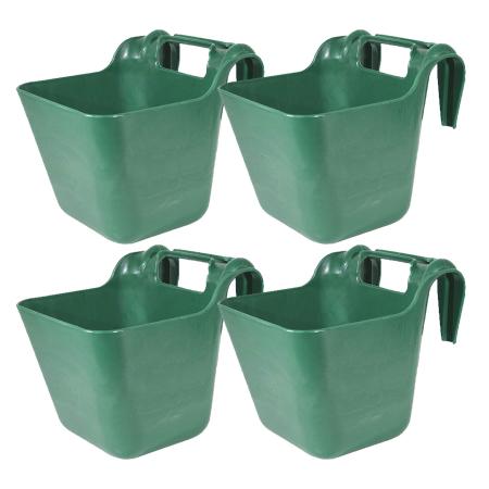 Kunststoff Futtertrog Model 113 mit Aufhängung von OK-Plast, Grün