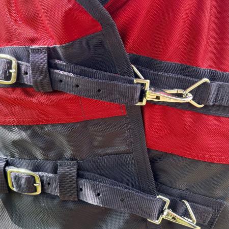Outdoordecke Baltimore Turnout 1680D - Rot/Navy