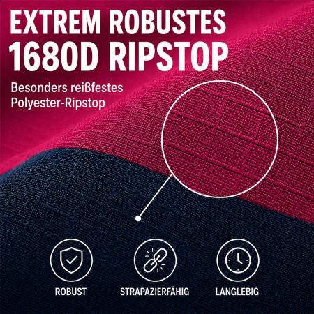 Winterdecke Caruso Turnout 1680D 100GSM - Raspberry/Navy