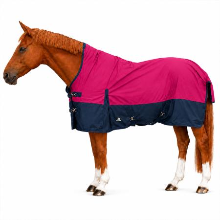 Winterdecke Caruso Turnout 1680D 100GSM - Raspberry/Navy