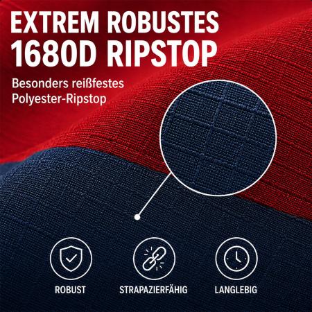 Outdoordecke Baltimore Turnout 1680D - Rot/Navy