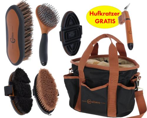 Covalliero 7-Teiliges Set braun/schwarz