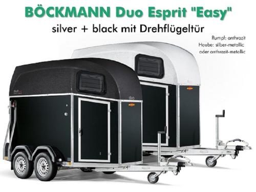 BÖCKMANN Duo Esprit silver & black "Easy" mit Drehflügeltür