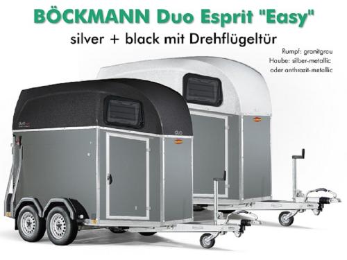 BÖCKMANN Duo Esprit silver & black "Easy" mit Drehflügeltür