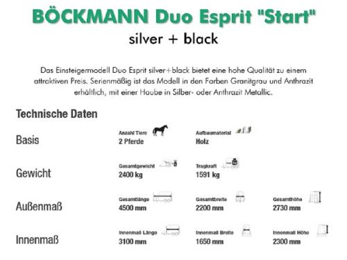 BÖCKMANN Duo Esprit silver & black "Start"