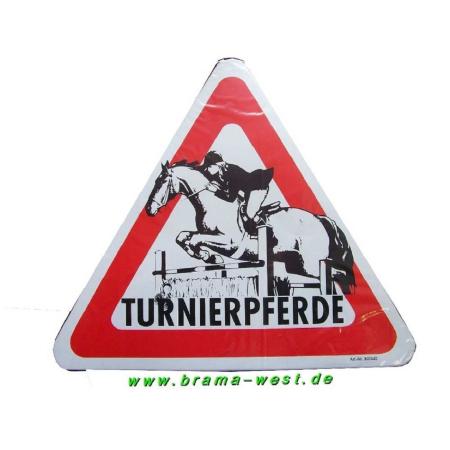 Hinweisschild Turnierpferde