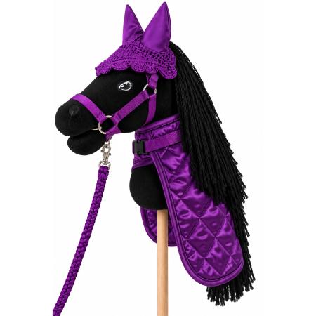 Hobby Horse Set - Lila Star - mit Hobby Horse – Fliegenhaube, Decke & Halfter mit Führstrick