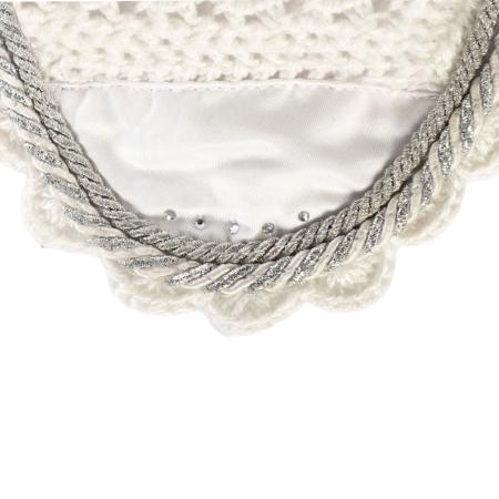 Fliegenhaube weiß Detail