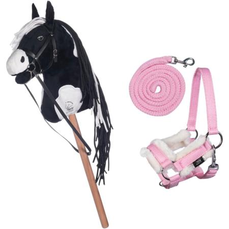 Hobby Horse Set - Halfter, Strick mit Pferd