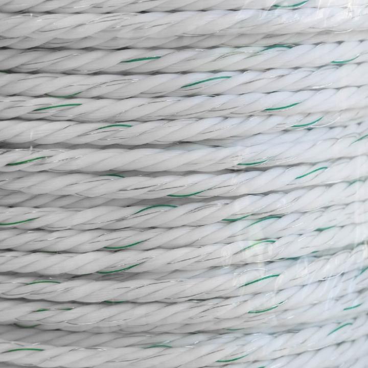 BRAMA-WEST Weidezaunseil 200m x 8mm - 4 x 0,3mm Niro + 4 x 0,3mm CU
