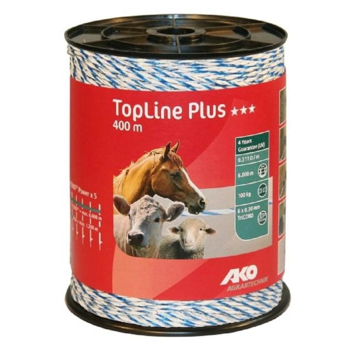 Weidezaunlitze TopLine Plus weiß-blau