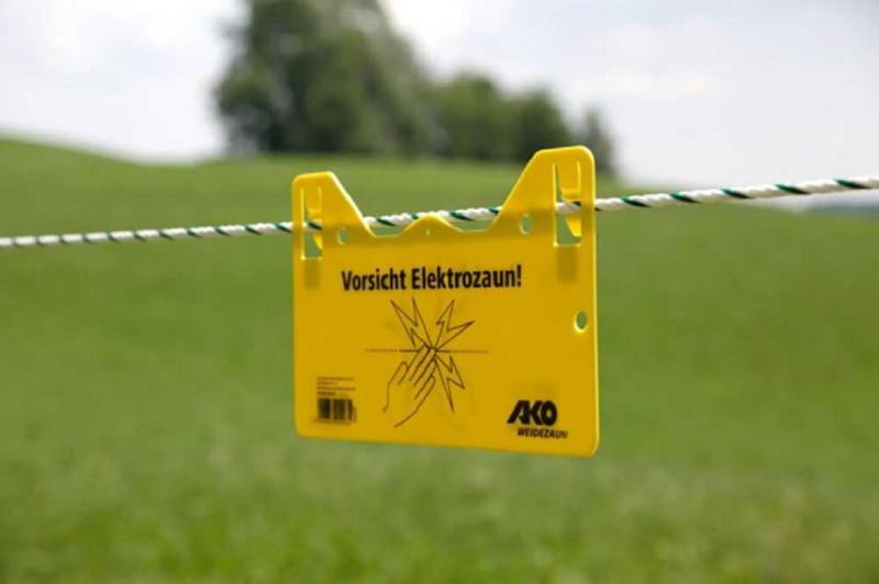 Warnschild Vorsicht Elektrozaun!