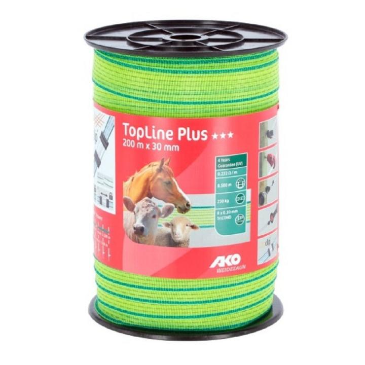 Weidezaunband TopLine Plus 200m x 12mm/30mm - Neon
