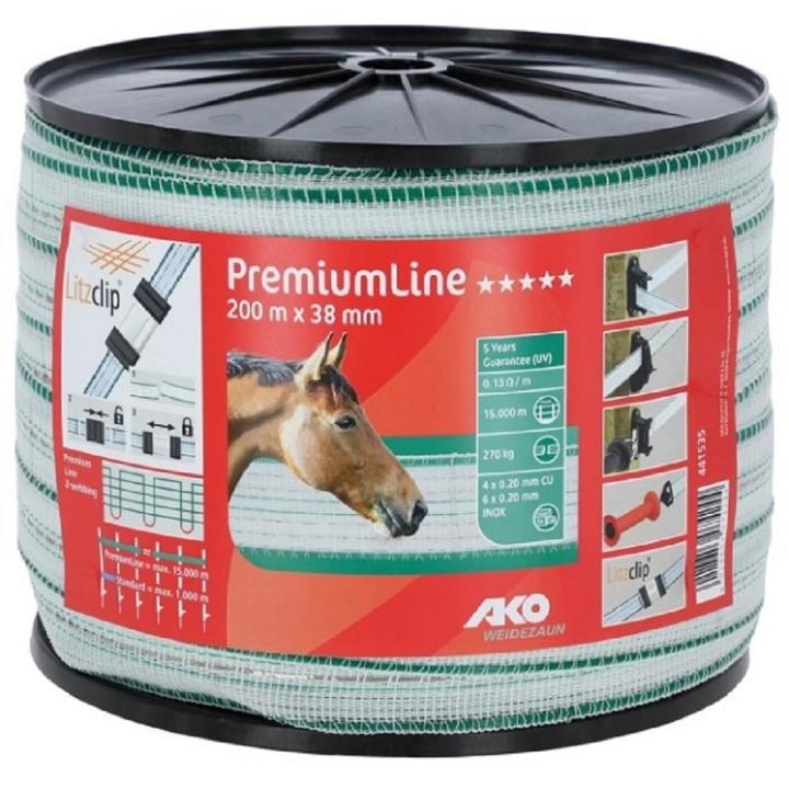 Weidezaunband PremiumLine 200m x 12,5/20/38mm