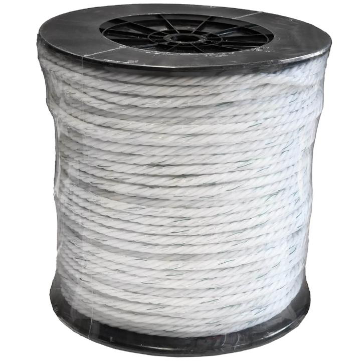 BRAMA-WEST Weidezaunseil 200m x 8mm - 4 x 0,3mm Niro + 4 x 0,3mm CU