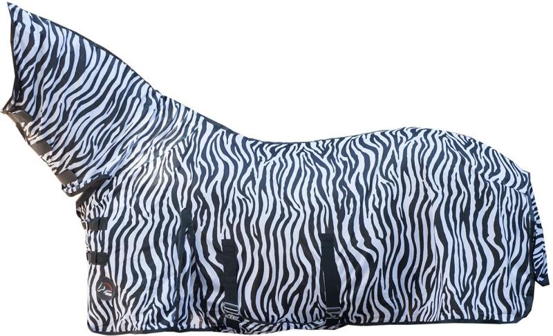Fliegendecke mit Halsteil Zebra mit Bauchlatz