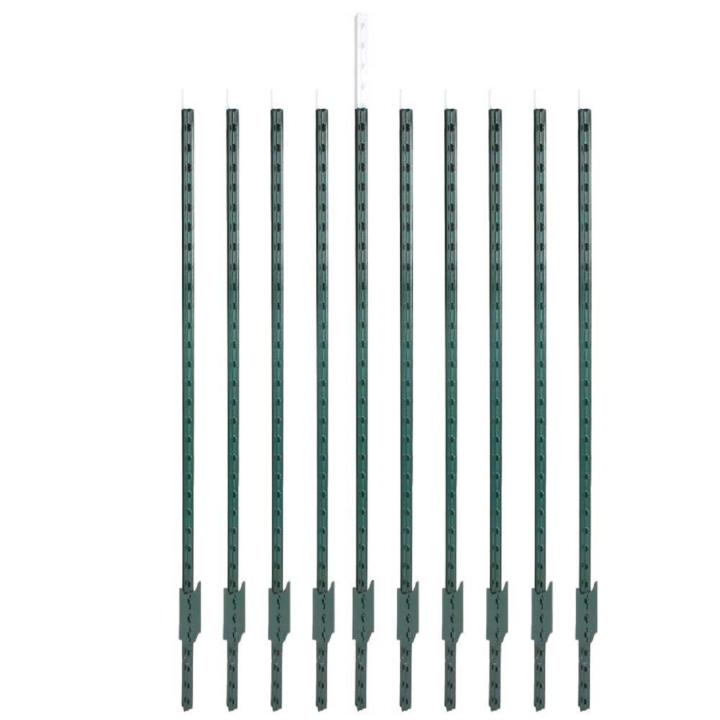 10er Set T-Pfosten 182cm + Seilisolatoren