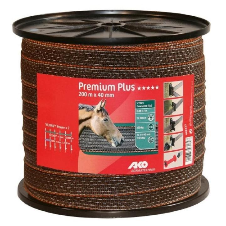 Weidezaunband Premium Plus 200m x 20mm/40mm