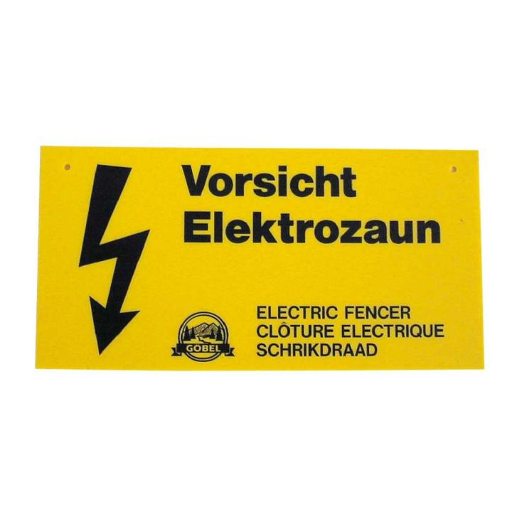 Warnschild "Elektrozaun"