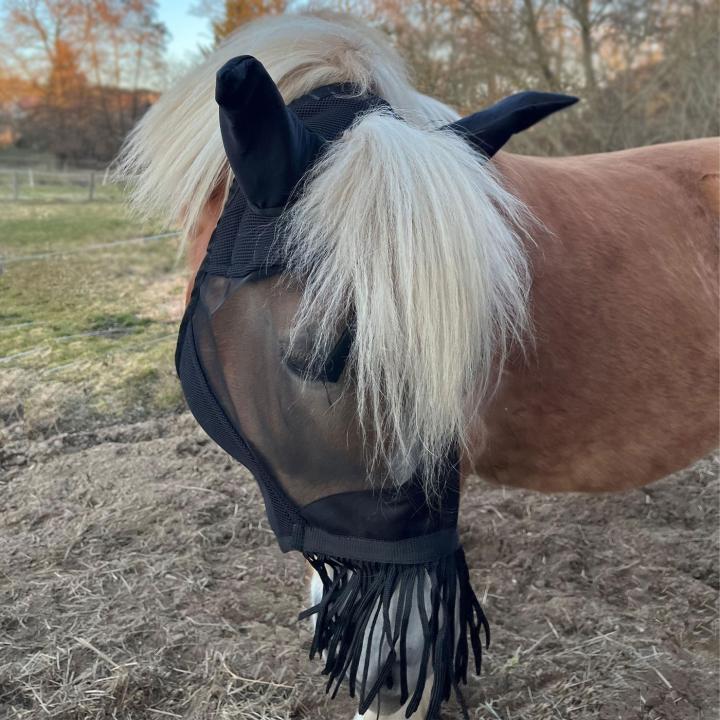 Fliegenmaske NoseGuard mit Ohrenschutz und Nasenfransen