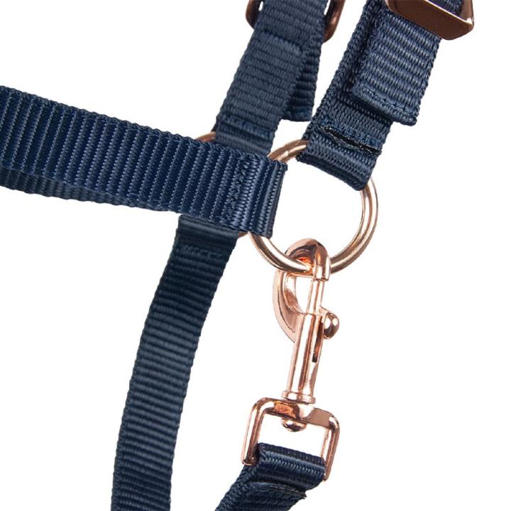 Kunstfellhalfter "Fiona" rosegold