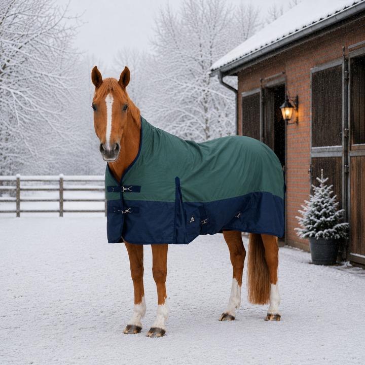 Winterdecke Borea Turnout 1680D 200GSM - Grün/Navy