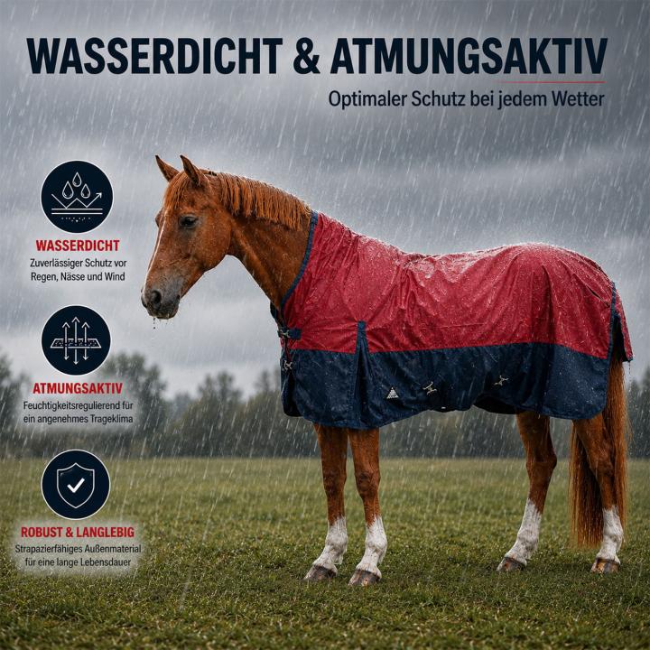 Outdoordecke Baltimore Turnout 1680D - Rot/Navy