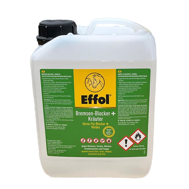 Effol Bremsen-Blocker + Kräuter 2,5 l mit GRATIS Shampoonier-Bürste
