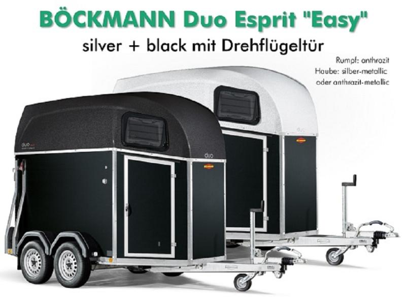 BÖCKMANN Duo Esprit silver & black "Easy" mit Drehflügeltür