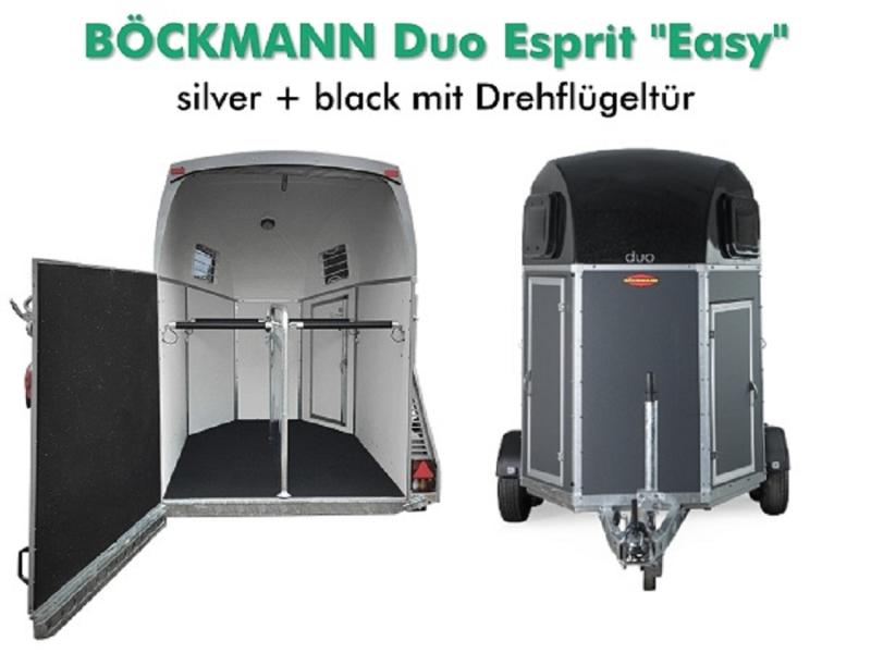 BÖCKMANN Duo Esprit silver & black "Easy" mit Drehflügeltür