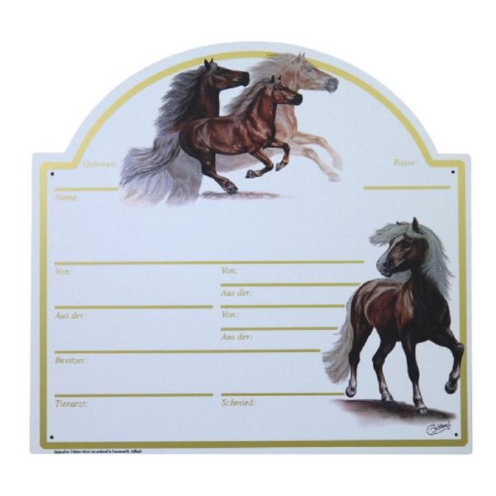 Boxenschild "Haflinger"