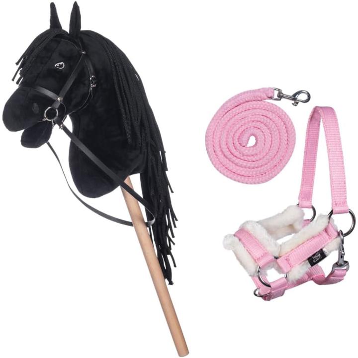 Hobby Horse Set - Halfter, Strick mit Pferd