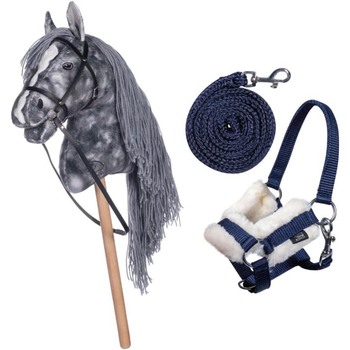 Hobby Horse Set - Halfter, Strick mit Pferd