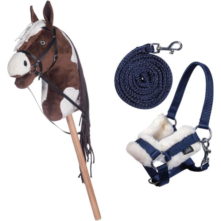 Hobby Horse Set - Halfter, Strick mit Pferd