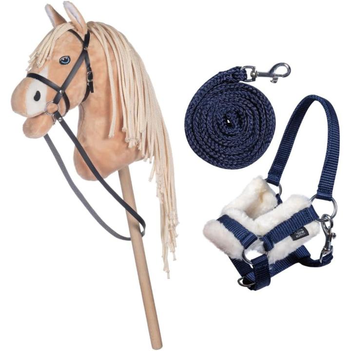 Hobby Horse Set - Halfter, Strick mit Pferd