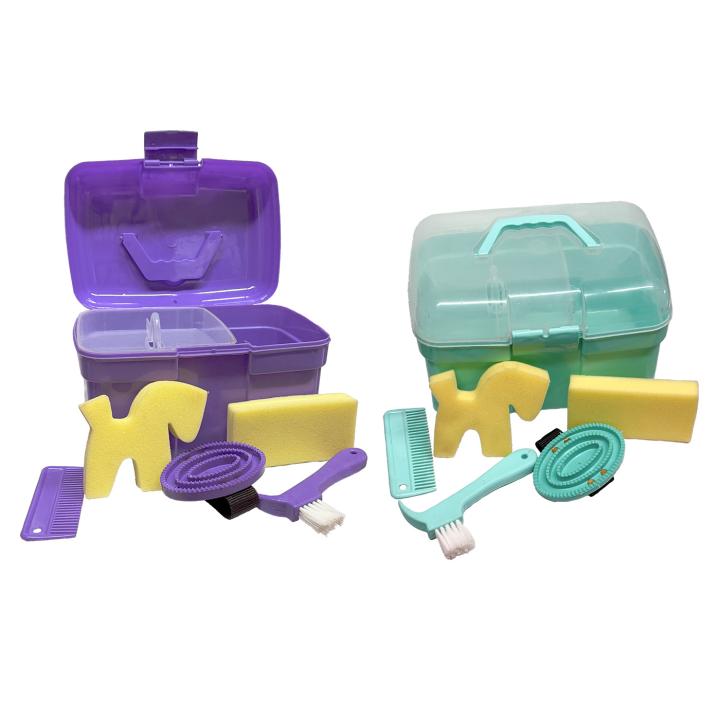 Putzbox lila und türkis