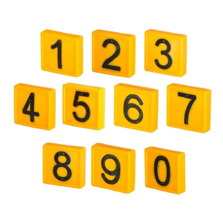 Nummernblock Standard Gelb