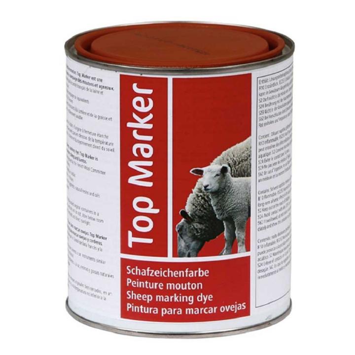 Schafszeichenfarbe rot