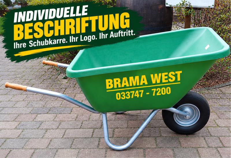 Muster Schubkarre beschriftet