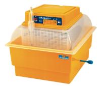 Ansicht orangener Brutautomat Covatutto 24 digital ohne Stellmotor